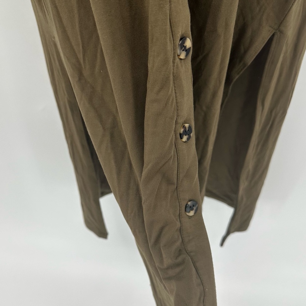Good American Good Touch Button Front Midi Tank Dress Size 5 = US 2XL - Picture 9 of 15